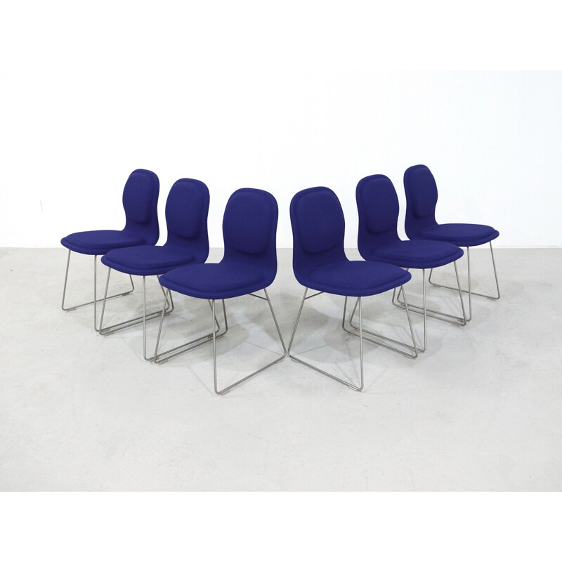 Set of 6 Jasper Morrison High Pad Chairs for Cappellini - 1990s 