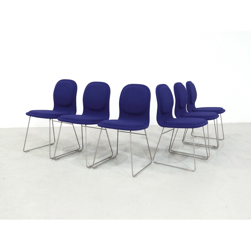 Set of 6 Jasper Morrison High Pad Chairs for Cappellini - 1990s 