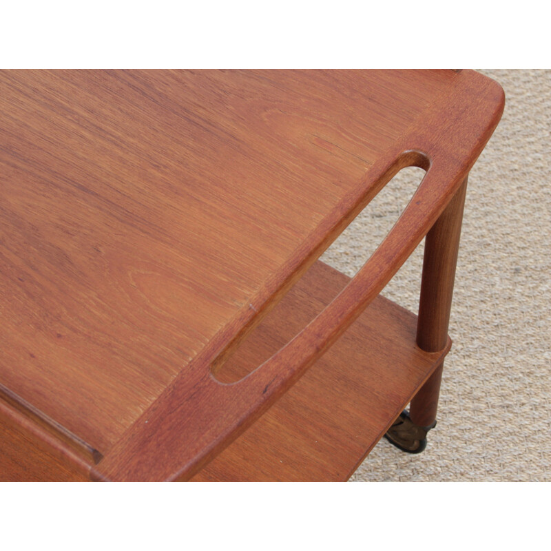 Scandinavian trolley with two teak trays - 1960s