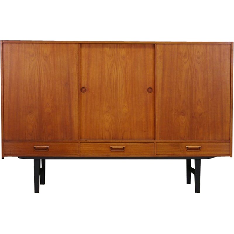 Vintage teak highboard - 1970s