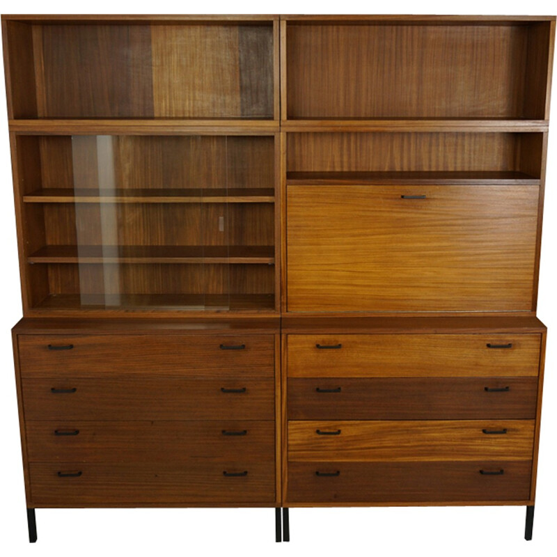 Pair of storage furniture in wood - 1950s