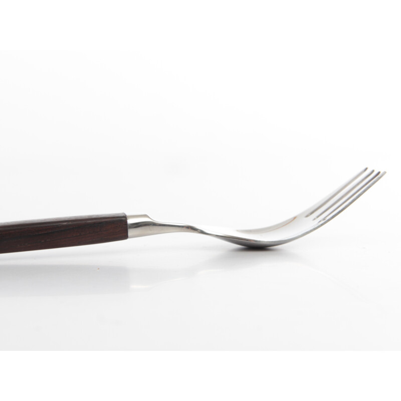 Scandinavian cutlery made of rosewood Eton model 60 pieces - 1950s