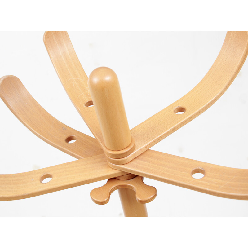 Large Scandinavian coat rack in beech by Aksel Kjersgaard - 1970s