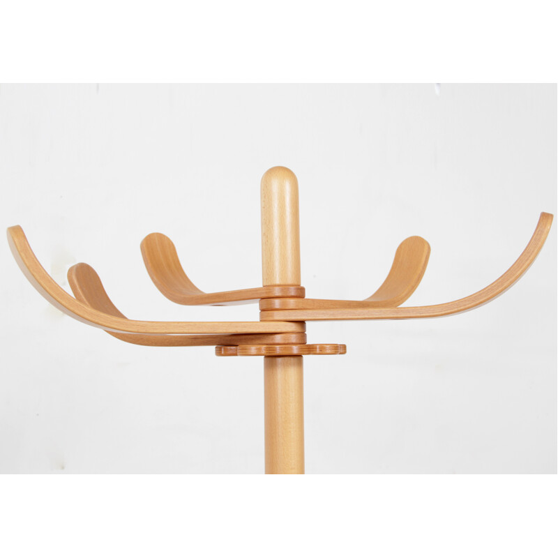 Large Scandinavian coat rack in beech by Aksel Kjersgaard - 1970s