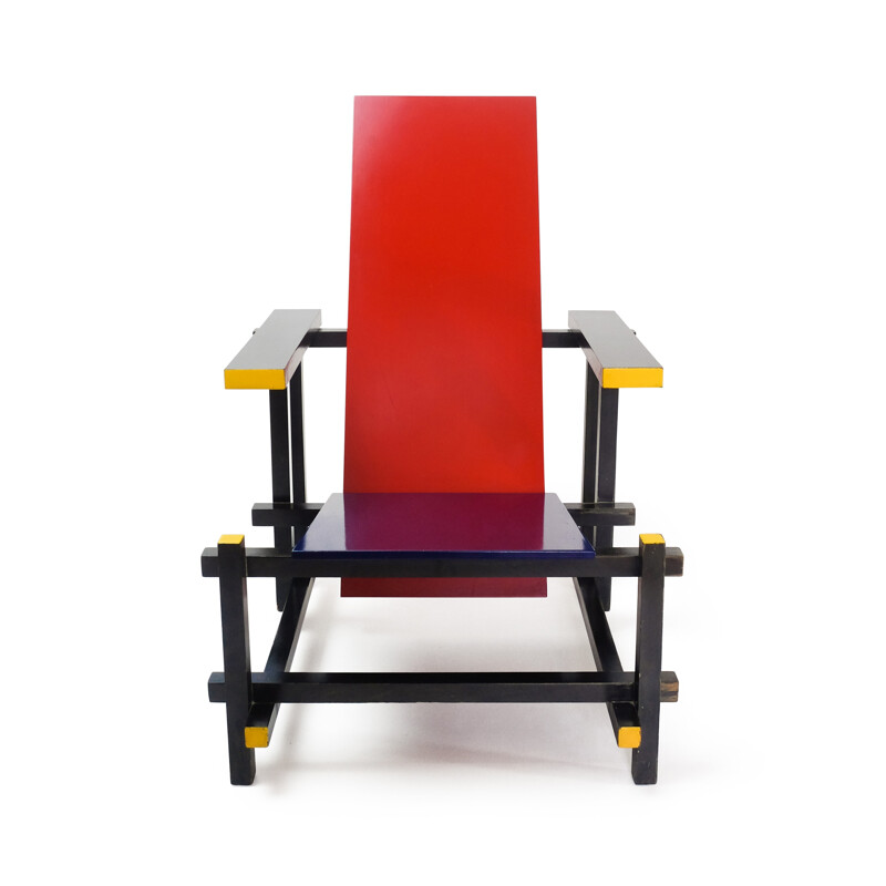 Rietveld Red & Blue armchair for Cassina - 1970s