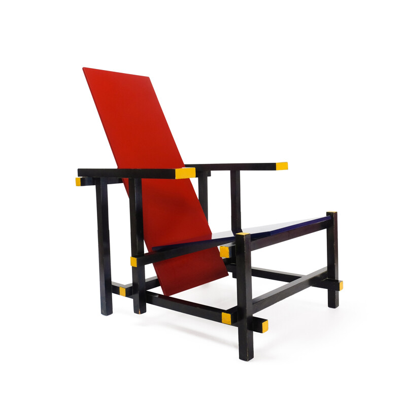Rietveld Red & Blue armchair for Cassina - 1970s