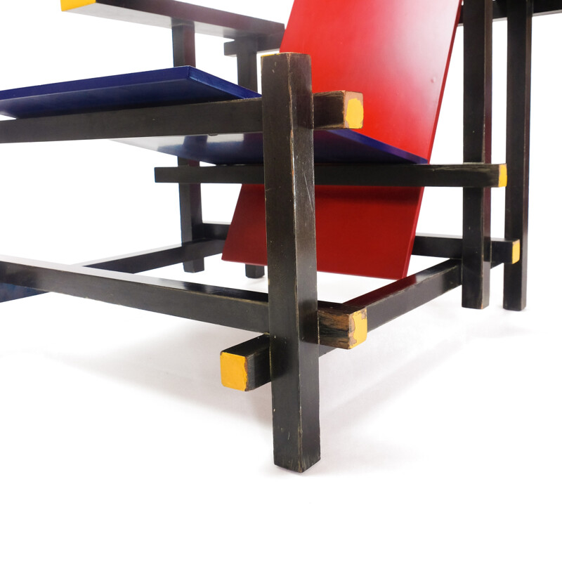 Rietveld Red & Blue armchair for Cassina - 1970s