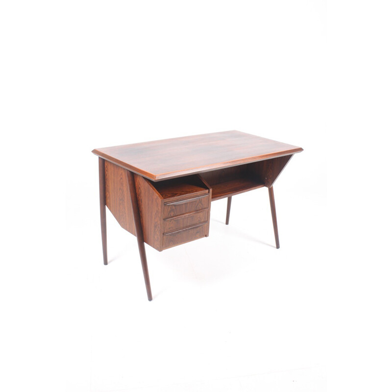 Danish Free-Standing Rosewood Desk - 1950s