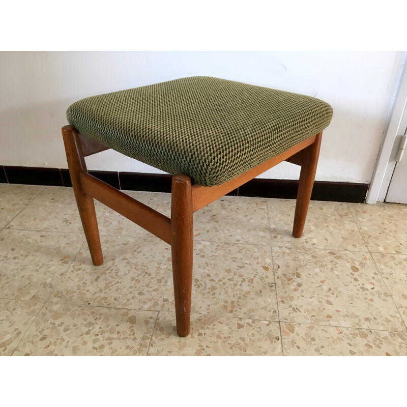 Scandinavian teak stool - 1960s