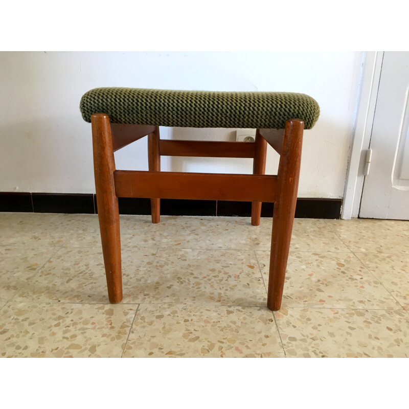 Scandinavian teak stool - 1960s