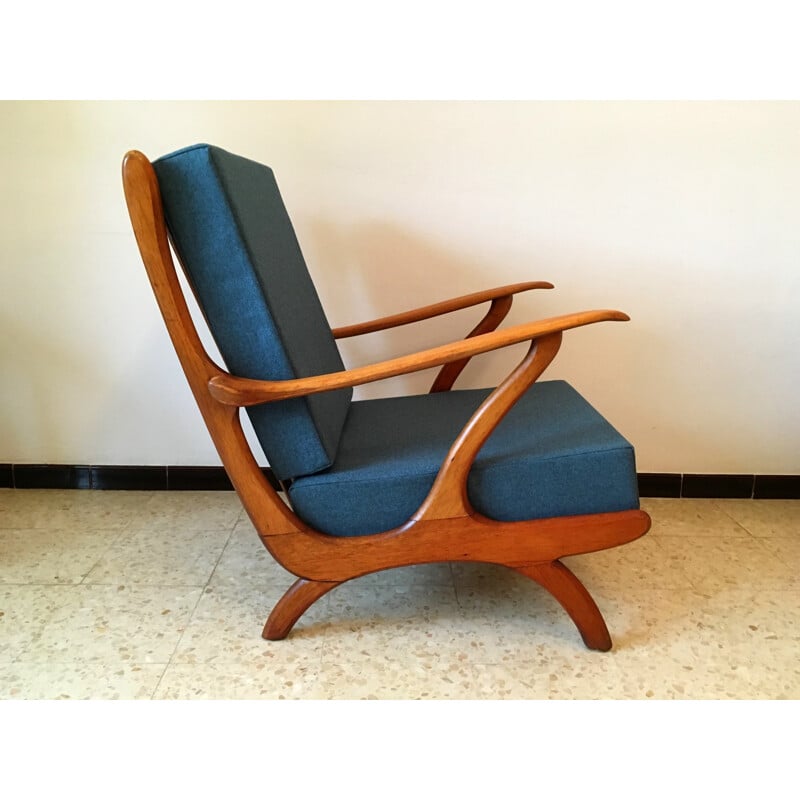 Fauteuil scandinave vintage - 1950