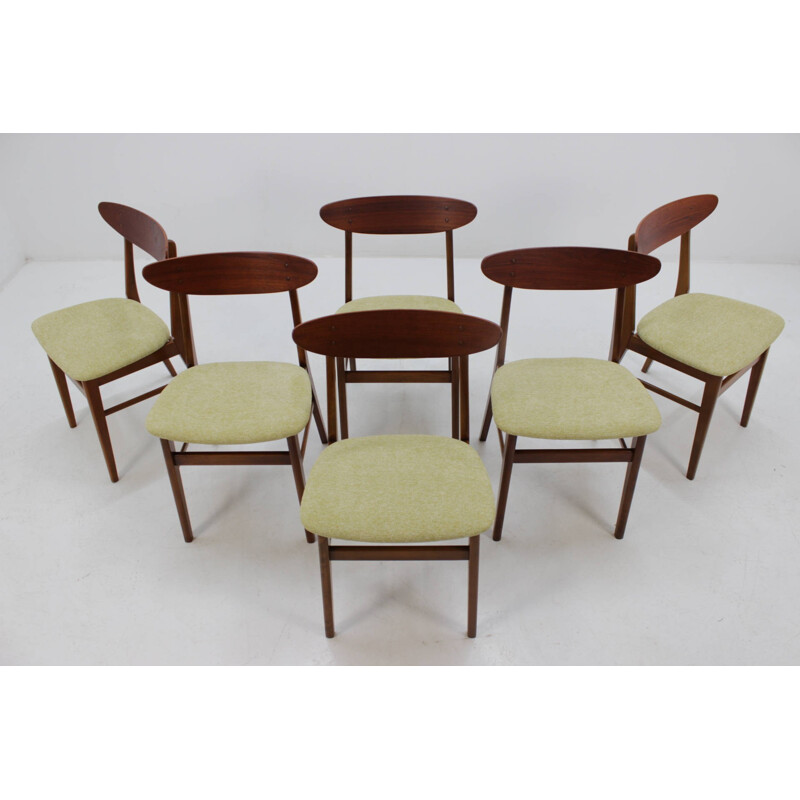 Set Of Six Teak Chairs by Fastrup Denmark - 1960s