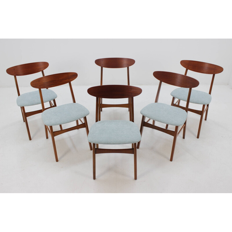 Set Of Six Teak Chairs by Fastrup Denmark - 1960s