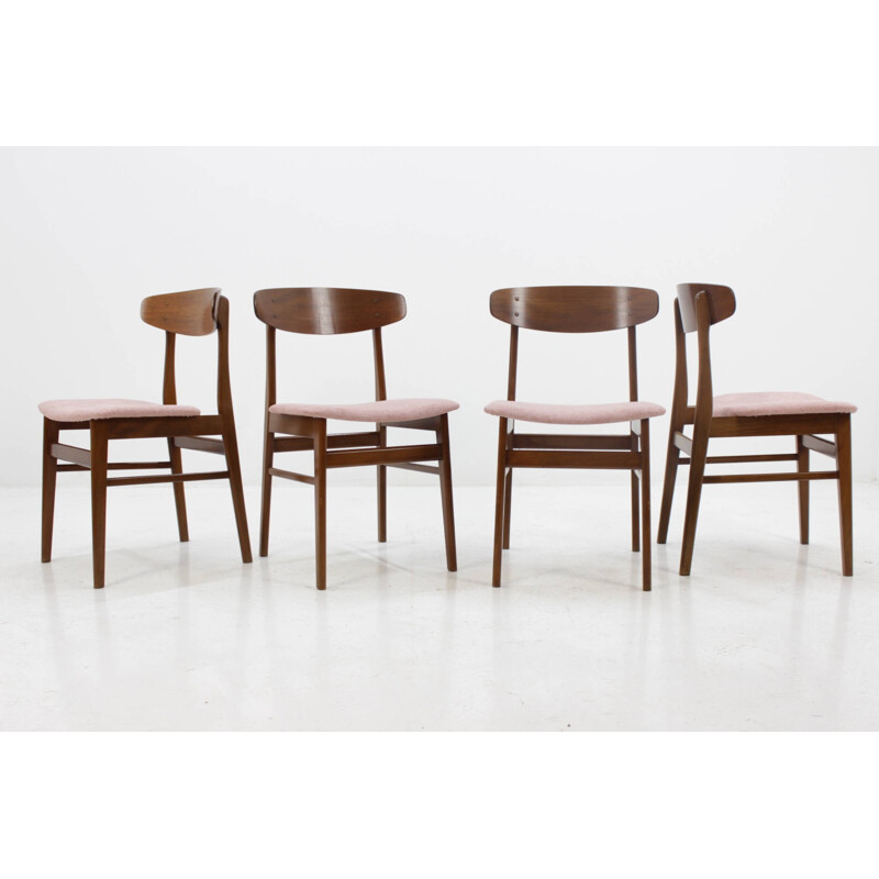 Suite de quatre chaises SAX en teck danois - 1960