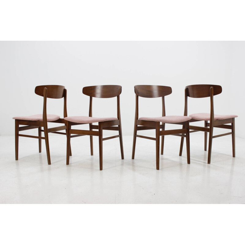 Set Of Four Teak Chairs for SAX Denmark - 1960s