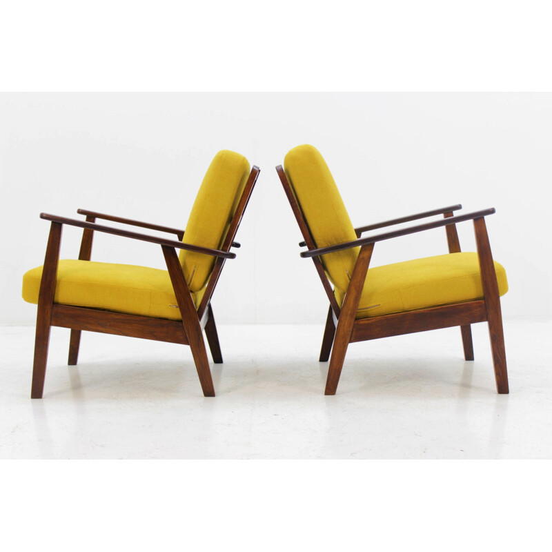 Vintage Danish Oak Armchair - 1960s