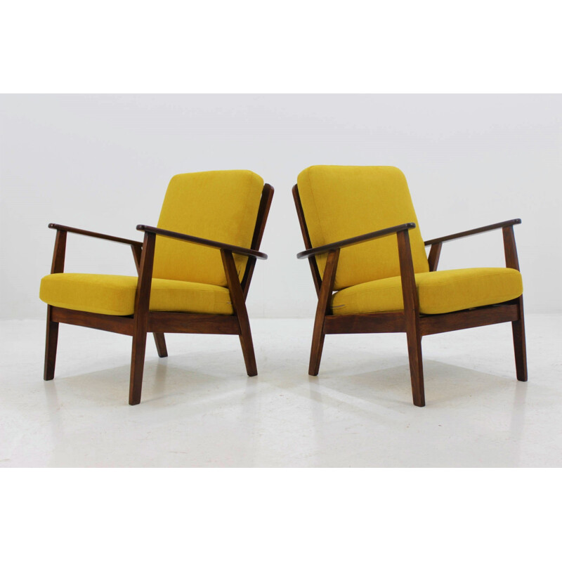 Vintage Danish Oak Armchair - 1960s