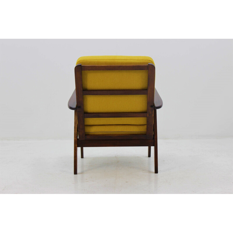 Fauteuil vintage danois en chêne - 1960