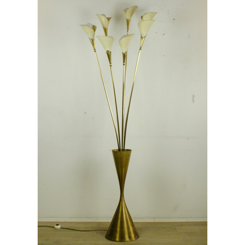 Vintage "Calla" floor lamp by Angelo Lelli for Arredoluce - 1950s