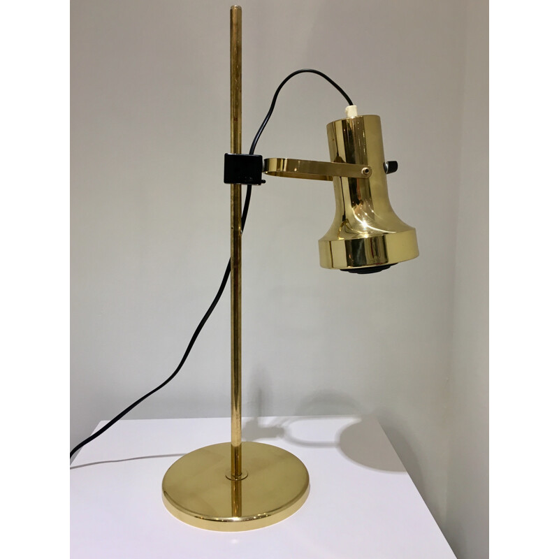 Vintage brass desk lamp by Aneta workshop - 1970s