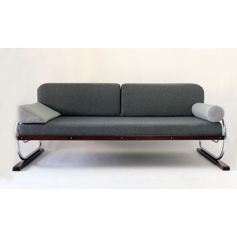 Chrome Tubular Framed Sofa from Hynek Gottwald - 1930s