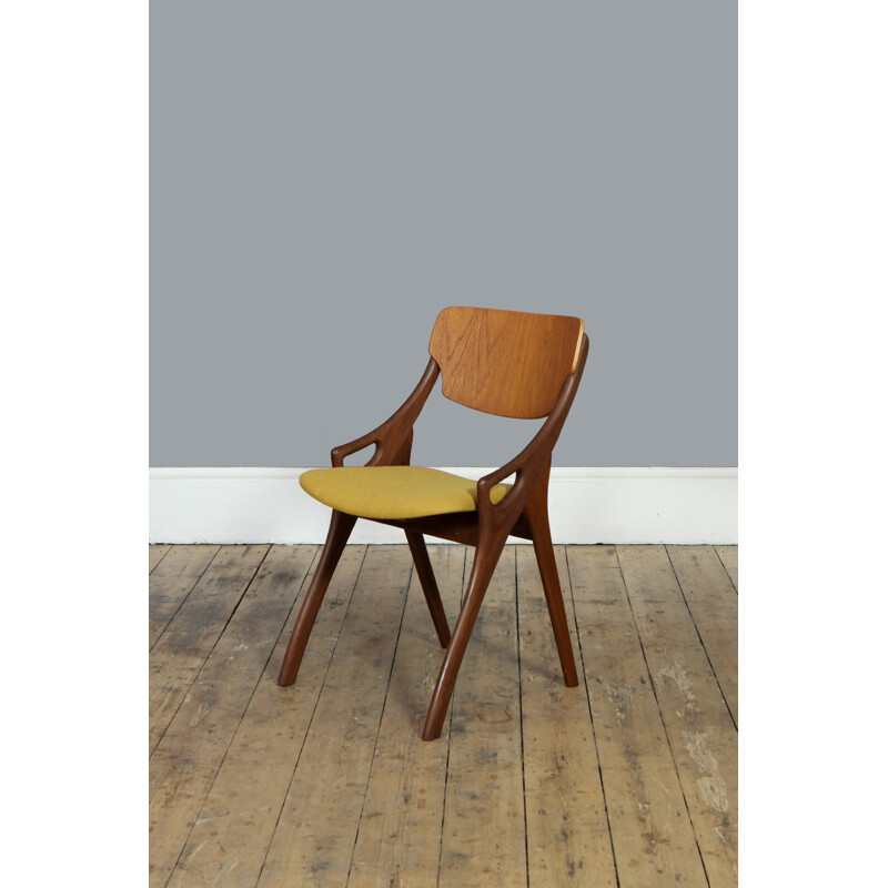 Mustard Yellow Occasional Chair by Arne Hovmand Olsen for Mogens Kold Møbelfabrik - 1950s