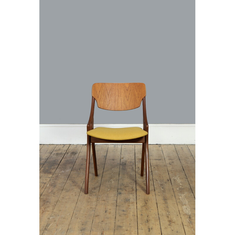 Mustard Yellow Occasional Chair by Arne Hovmand Olsen for Mogens Kold Møbelfabrik - 1950s