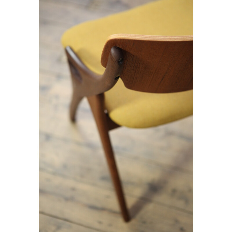 Mustard Yellow Occasional Chair by Arne Hovmand Olsen for Mogens Kold Møbelfabrik - 1950s