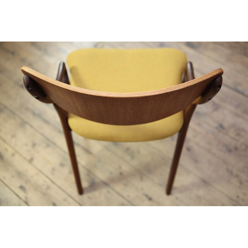 Mustard Yellow Occasional Chair by Arne Hovmand Olsen for Mogens Kold Møbelfabrik - 1950s