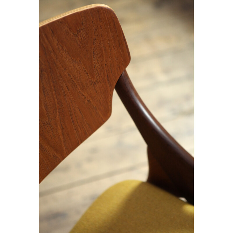 Mustard Yellow Occasional Chair by Arne Hovmand Olsen for Mogens Kold Møbelfabrik - 1950s