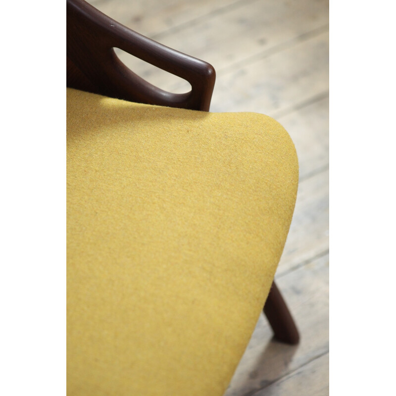 Mustard Yellow Occasional Chair by Arne Hovmand Olsen for Mogens Kold Møbelfabrik - 1950s