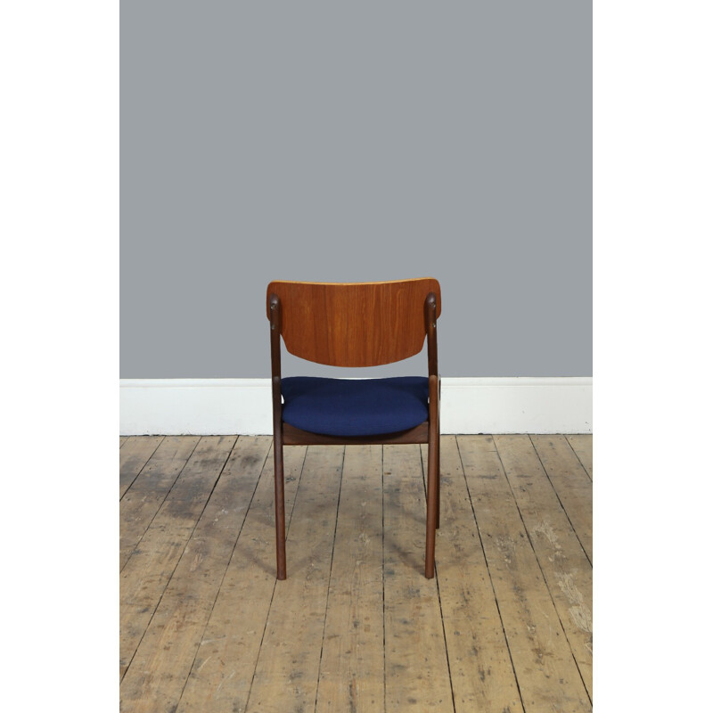 Blue Occasional Chair by Arne Hovmand Olsen for Mogens Kold Møbelfabrik - 1950s