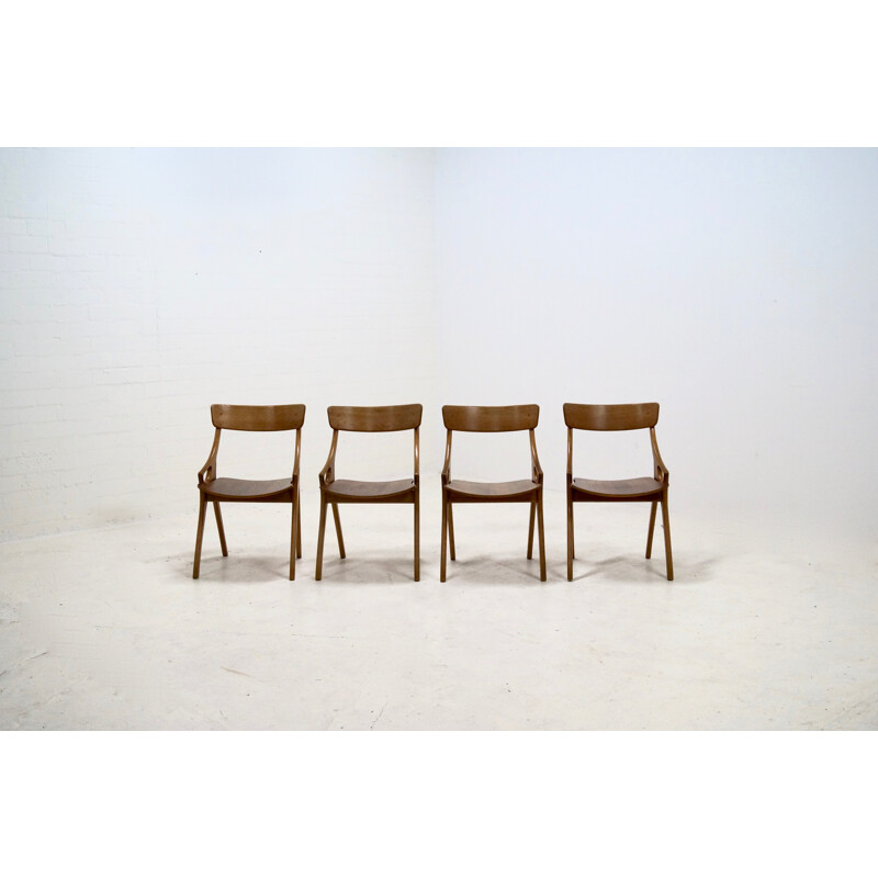 Set of 4 Dining Chairs by Hovmand Olsen for Mogens Kold - 1950s