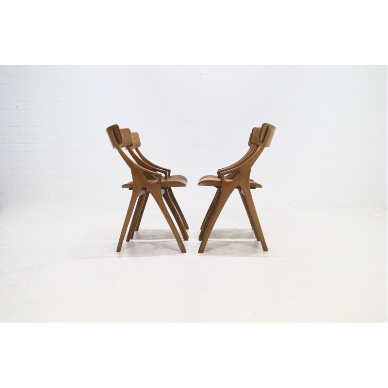 Set of 4 Dining Chairs by Hovmand Olsen for Mogens Kold - 1950s