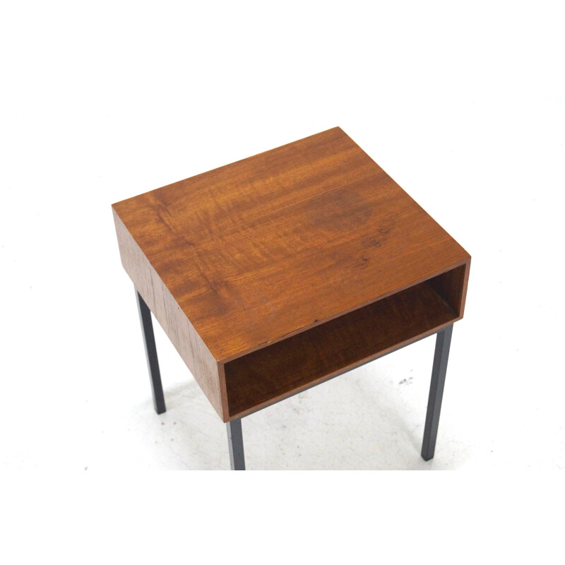 Vintage Teak Side Table Minimalist Style - 1960s