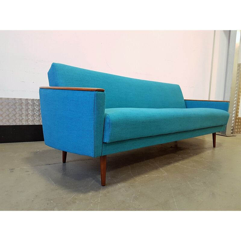 Danish 3 Seat Sofa-Bed - 1960s