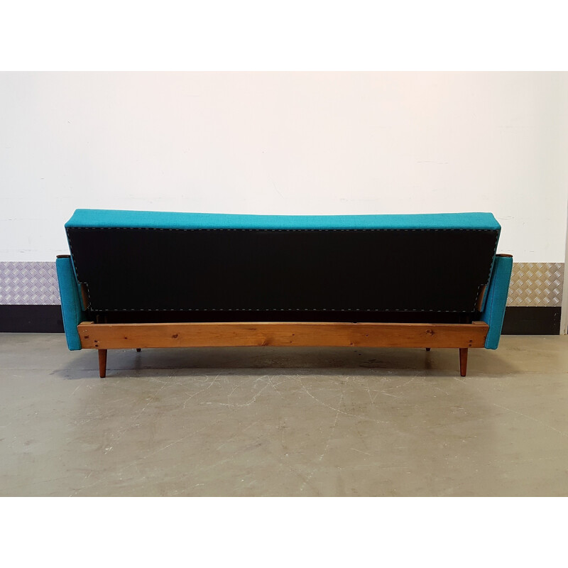 Danish 3 Seat Sofa-Bed - 1960s