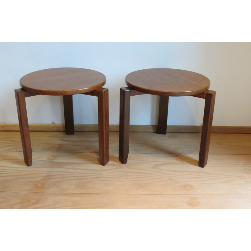Pair of mid-century stacking tables - 1960s