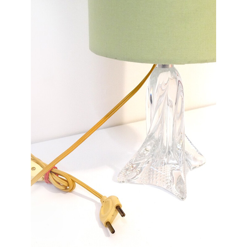 Retro chic mid-century crystal lamp - 1940s