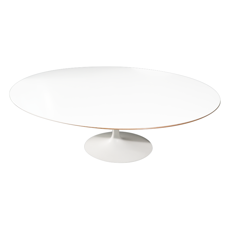 Mid-century Oval Tulip dining table in wood, Eero Saarinen for Knoll - 1960s