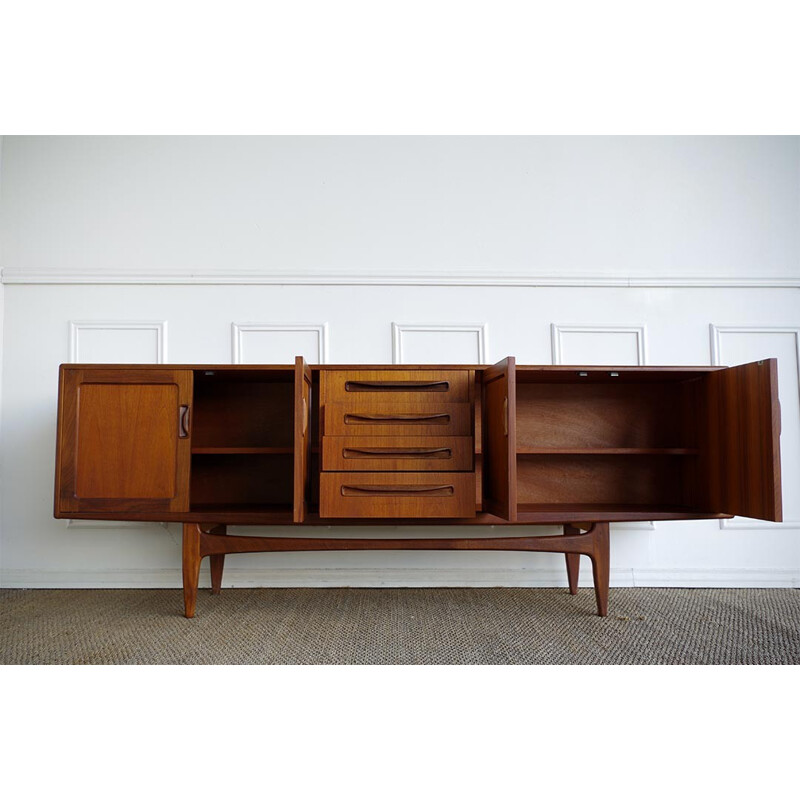 Scandinavian sideboard in teak, Ib KOFOD LARSEN - 1960s