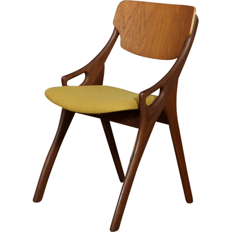 Mustard Yellow Occasional Chair by Arne Hovmand Olsen for Mogens Kold Møbelfabrik - 1950s