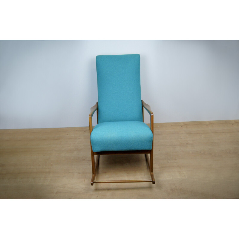 Vintage rocking chair in beech - 1960s