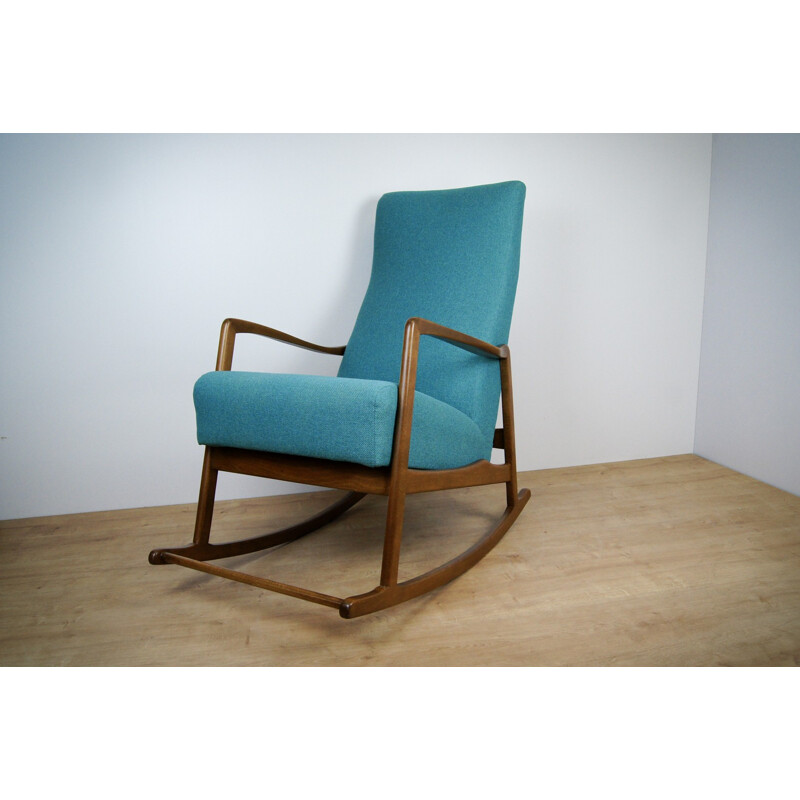 Vintage rocking chair in beech - 1960s