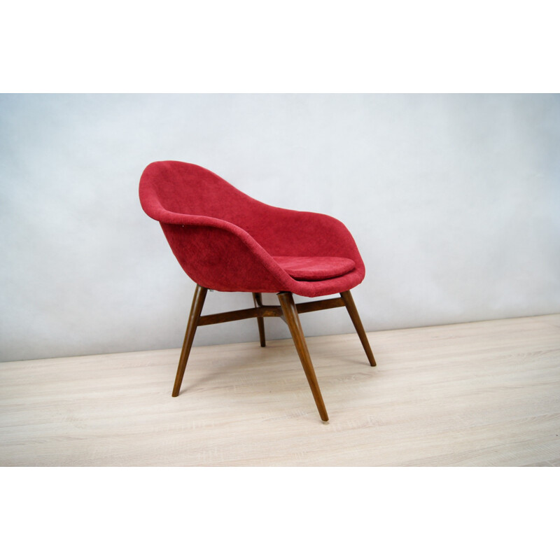 Paire de fauteuils Red Shell par František Jirak - 1960