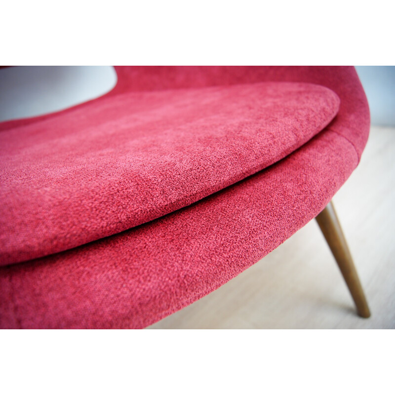Pair of Red Shell armchairs by František Jirak - 1960s