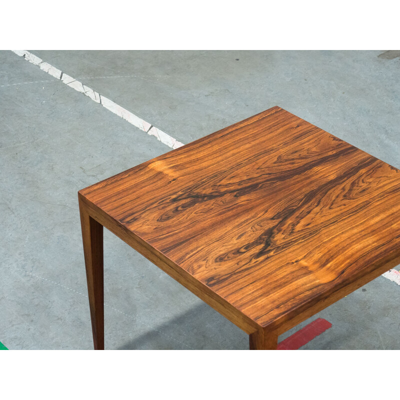 Rosewood side table by Severin Hansen Jr. for Haslev Møbelsnedkeri - 1950s