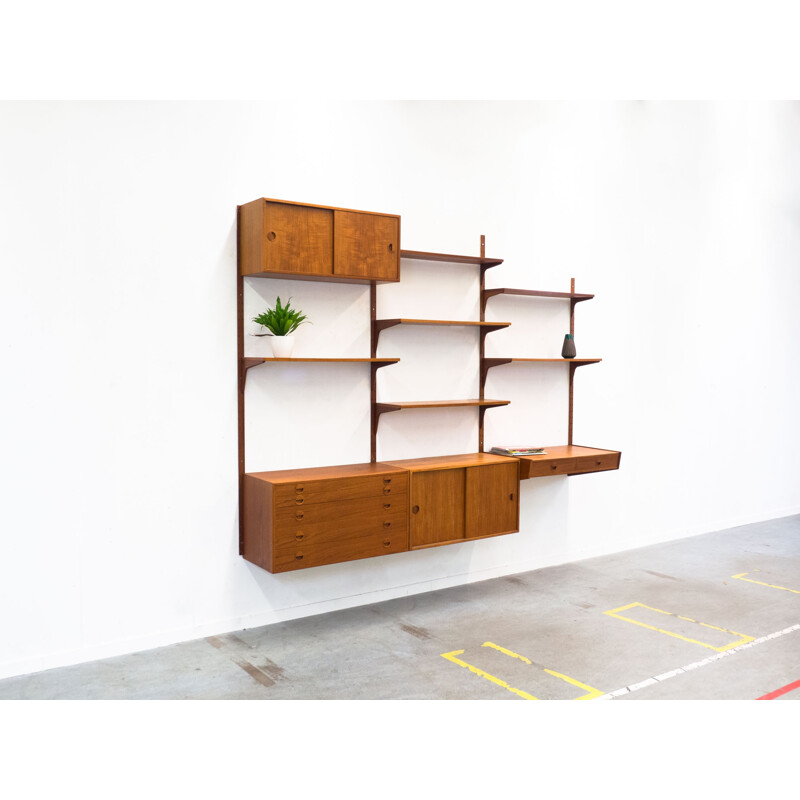 Wall unit by Rud Thygesen and Johnny Sørensen for Hansen & Guldborg - 1950s