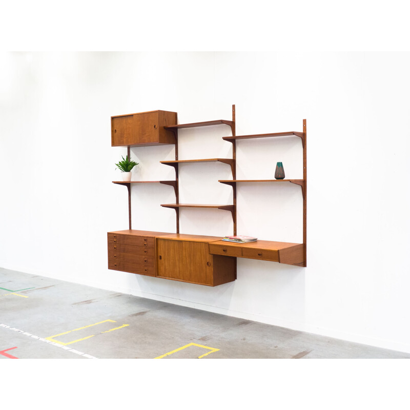 Wall unit by Rud Thygesen and Johnny Sørensen for Hansen & Guldborg - 1950s