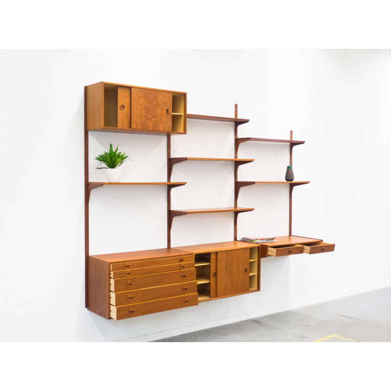 Wall unit by Rud Thygesen and Johnny Sørensen for Hansen & Guldborg - 1950s